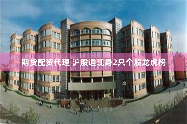 期货配资代理 沪股通现身2只个股龙虎榜