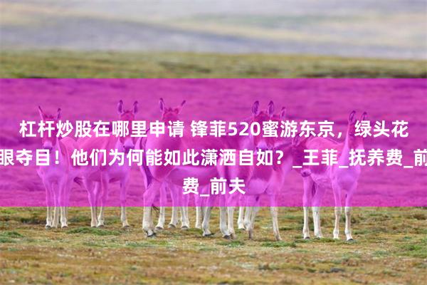 杠杆炒股在哪里申请 锋菲520蜜游东京，绿头花亮眼夺目！他们为何能如此潇洒自如？_王菲_抚养费_前夫