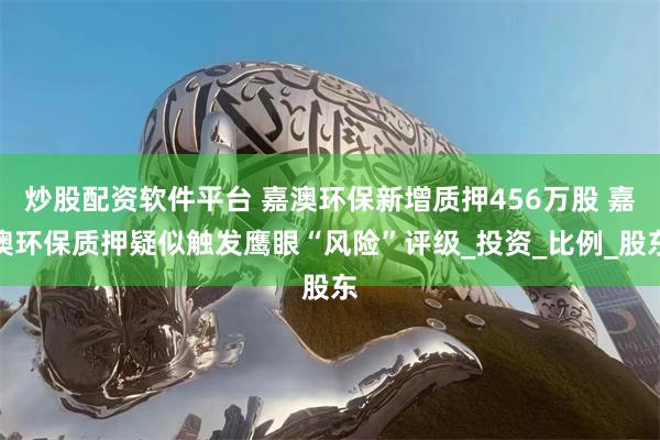 炒股配资软件平台 嘉澳环保新增质押456万股 嘉澳环保质押疑似触发鹰眼“风险”评级_投资_比例_股东